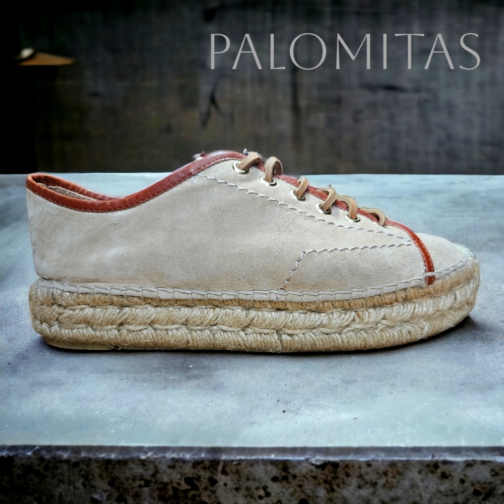 Palomitas by Paloma Barcelo Lace Up Espadrille Shoe